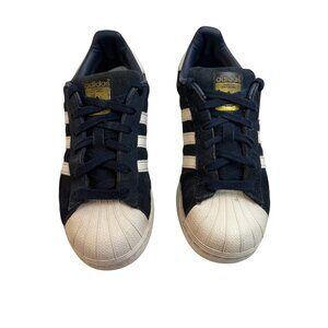 ADIDAS Superstar Shoes, Navy,  Women’s US size [5], Classic Sneakers, Shell toe.